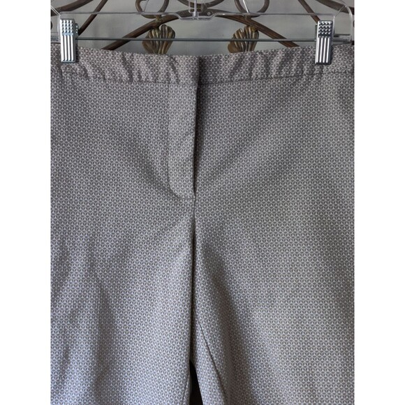 Mario Serrani Italy‎ Bermuda Shorts 10 Women Tan White Geometric Pockets - Picture 4 of 6